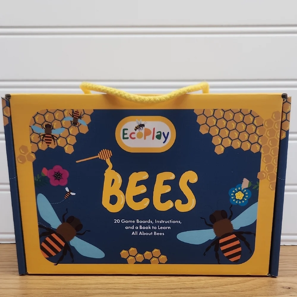 EcoPlay Bees Educational Toy Set - 20 Game Boards, Book All About Bees - Picture 1 of 4
